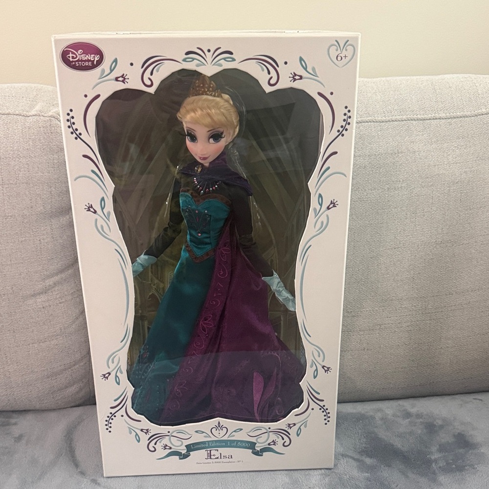 Disney Elsa Doll - Teal and Purple Gown